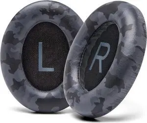 WC Wicked Cushions Upgraded Replacement Ear Pads for Bose 700 Noise Cancelling Headphones (NC700) - Softer PU Leather, Luxurious Memory Foam, Added Thickness, Extra Durable Ear Cushions | (Black Camo)