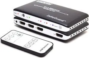 Zettaguard 3 Port 3 x 1 HDMI Switch with PIP (Picture in Picture)and IR Wireless Remote Control, HDMI Switcher Hub Port Switches for PS4 Xbox Apple TV Fire Stick Blu-Ray Player (ZW310)