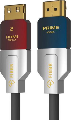 FIBBR 8K HDMI Fiber Optic Cable 33FT/10M, 48Gbps High Speed in Wall CL3 Rated HDMI 2.1 Cable, Support 8K@60Hz 4K@120Hz/144Hz HDR10 eARC Dolby HDCP 2.2&2.3 RTX 3080 Compatible with PS5/TV/Xbox Series