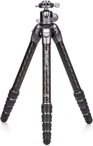 Benro Tortoise Columnless Carbon Fiber Three Series Tripod Kit with GX35 Ball Head