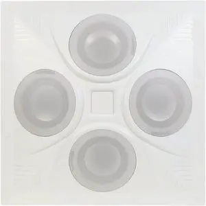 Pure Resonance Audio SD4 SuperDispersion Ceiling Speaker Array, Built-In 8 Ohm/70 V Transformer
