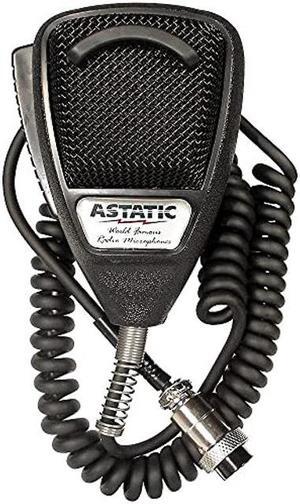 Astatic 636LB1 Dynamic Noise Canceling 4-Pin CB Microphone, Rubberized Black For use with CB Amateur Radio and SSB Communications, Designed for Close Talking Handheld Applications