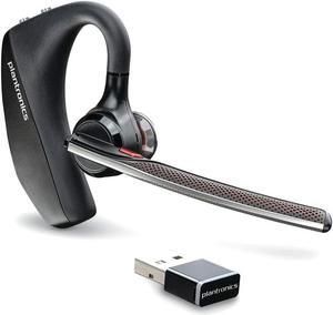 Plantronics - Voyager 5200 UC (Poly) - Bluetooth Single-Ear (Monaural) Headset - USB-A Compatible to connect to your PC and/or Mac - Works with Teams, Zoom & more - Noise Canceling