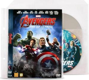 Tarifold DVD Protective Sleeve with Felt Insert, Holds 2 DVD Disc's, Binder Holes, Space for Cover, Closing Flap, 50/Pack (10269)