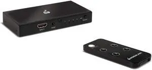 IOGEAR 4-Port 8K Ultra HD HDMI Switch 48 Gbps HDR+ 4K 120Hz  Plug and Play  Connect up to Four 8K 60Hz Devices to TV, HDTV, Projector for Gaming Consoles, Laptops, Digital Cameras  GHDSW8K4