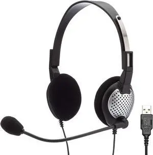 Andrea Communications C1-1022300-50 Model NC-181 VM USB On-Ear Mono (Monaural) Headset NC-181VM USB