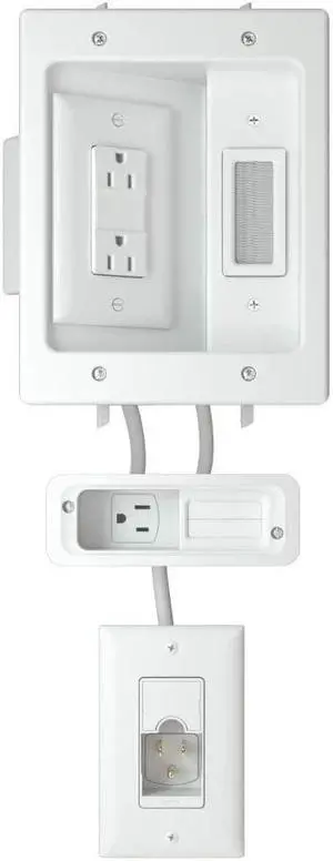 SANUS Ultimate in-Wall Cable Management Kit for Mounted TV & Soundbar - Includes Soundbar & TV Wire Management - Conceals Power, HDMI, Optical, and Low-Voltage Wires Behind Wall Model: WSIWPSB1
