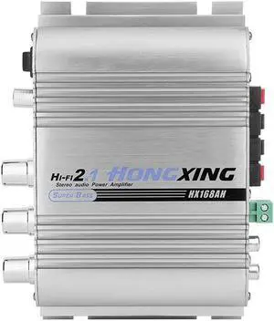 Zerone Home Audio Amplifier, Dual Channel Mini Portable Power Stereo Sound Audio Mini AMP for Car Audio, Home Theater, Computer Speakers