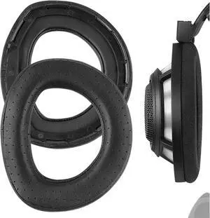 Geekria Elite Perforated Sheepskin Replacement Ear Pads Compatible with Sennheiser HD800 Headphones, Ear Cushions, Repair Parts (Black)