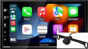 KENWOOD DMX7709S 6.8-Inch Capacitive Touch Screen, Car Stereo, CarPlay and Android Auto, Bluetooth, AM/FM Radio | Plus KENWOOD CMOS-230LP Universal Backup Camera