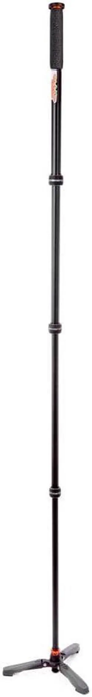 3 Legged Thing Punks Trent 2.0 Monopod with Docz2 Foot Spreader Kit - Lightweight Magnesium Alloy Camera Monopod with Multiple Uses for Heavy Equipment (TRENTKITGREY2.0)