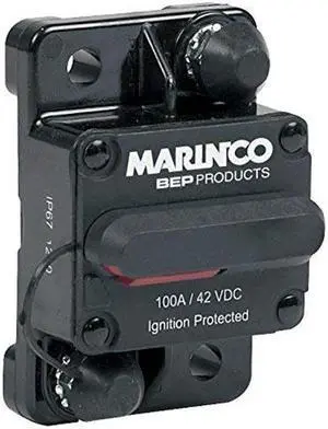 Marinco CB, 30A - HD, SWITCHABLE Reset- Surface Mount