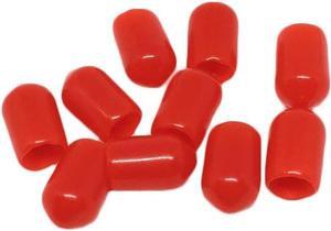 RiteAV - Fiber Optic Dust Caps for Fiber Bulkheads - 100 caps - (ST Mutlimode or Singlemode) (Red)