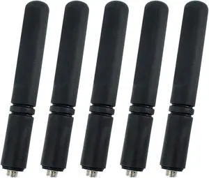 136-174 MHz VHF Stubby Antenna PMAD4120A Compatible for Motorola XPR7350 XPR7550 XPR3300 XPR3500 XPR3000 XPR3000e XPR7000 XPR7000e Two Way Radio (5 Pack)