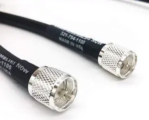 Cable Assemblies Now -Times Microwave LMR-400 Cable Assembly UHF-Male to UHF-Male Connections - 10 Feet