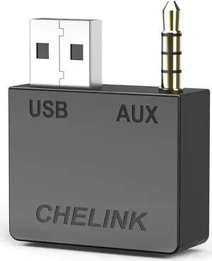 CHELINK Audio Bluetooth Transmitter/Receiver, Car Aux Adapter for Music Streaming Sound System, Fit K-I-A, H-yundai Car Stereo Compatible for i7 X XS Max XR 8Plus 5 6 i-Pad Smartphone