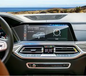 Coleya 2019-2023 X5/X6/X7 Screen Protector for BMW 12.3-inch iDrive Touch Screen, for BMW X5 (40i/45e/M50/M), 9H Tempered Glass 2023 2022 X5/X6/X7 Accessories Scratch-Resistant/HD Transparent 12.3"