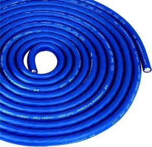 Conext Link 20 ft Frost Blue 1/0 Gauge Amplifier Power Ground Wire 0 GA Battery Cable 10817