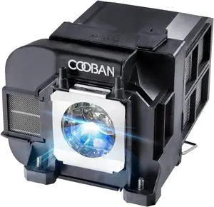 COOBAN ELPLP77 /V13H010L77 Replacement Projector Lamp Bulb with Housing for Epson PowerLite 1985WU 4855WU 1975W 1980WU 4650 4750W G5910, PowerLite Home Cinema 1440, EB-4955WU EB-4950WU 4850WU 4855WU