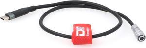 DRRI Weipu SF610 2pin to USB Type-C PD Power Cable for BMPCC4K& 6K Blackmagic Pocket 4K 6K