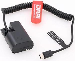 DRRI LP-E6 to USB Type-C PD Power Cable for EOS 70D 7D 60D 6D 5D Mark II III 5DS 5DS-R Cameras