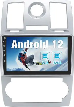 EagleNav Car Stereo Radio for Chrysler 300C 2004-2011 Android 12 Car Radio 2GB+32GB CarPlay & Android Auto Mirror Link GPS Sat Nav Bluetooth WiFi FM Radio Car Audio
