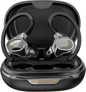 EDKKIE Wireless Bluetooth Earbuds for Small Ears Canal, Running Headphones with Microphone, IPX7 Waterproof, Noise Isolation Wireless Earphones for Sport and Working Out