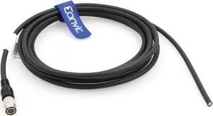 Eonvic Hirose 6 Pin Female to Open End High Flex Twisted Power I/O Cable for Basler Sony AVT GIGE CCD Industrial Cameras