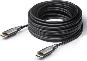 EVAIO Fiber Optic HDMI Cable 30 Feet, HDMI 2.0, 18Gbps, Supports 4K@ 60Hz, 4:4:4/4:2:2/4:2:0, HDR10, Dolby Vision, HDCP2.2, ARC,3D,Slim and Flexible