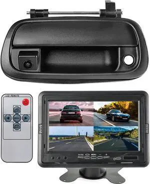 EWAY Tailgate Handle Backup Camera 7 Inch Monitor Kit for Toyota Tundra Reverse Parking Camera