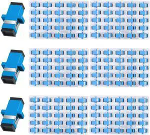 fyboptwu - 150 pcs SC Fiber Optical Coupler SC Singlemode (SM) Simplex Fiber Optic Adapter SC Female to SC Female UPC Simplex Single Mode Network Internet Connector Adapter