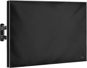 Garnetics Outdoor TV Cover 75 Inch | Waterproof and Weatherproof TV Covers | Outdoor TV Enclosure | Smart Shield TV Screen Protector for Outside TV | Cover for Moving | TV Display Protectors - Black