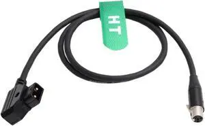 HangTon D-tap Power Cable Mini 4-Pin XLR for Alphatron EVF Viewfinder TVLogic VFM 055 056 058 LVM 074 SRM F Field Monitor (80cm)