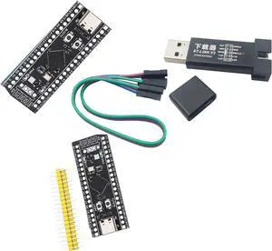 [initeq] STM32 ARM STM32F103C8T6 STM32F411CEU6 Blue Pill Black Pill Minimum System Development Board with ST-Link V2 USB Programmer (2-Pack)