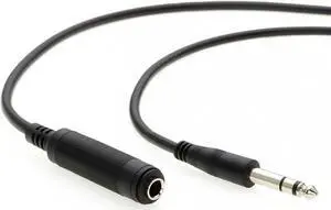 InstallerParts 100Ft 1/4" Male to Female Stereo Audio Extension Cable (TRS Cable) - Headphone Extension Cable Compatible with Amplifiers, Microphones, and More!