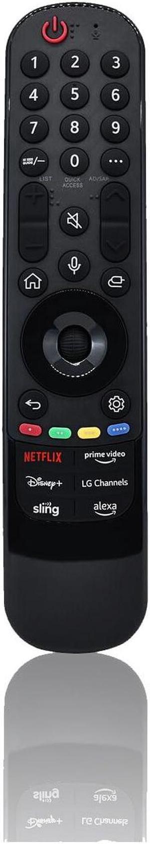 JISOWA Voice Magic Remote Control Universal for LG A2 B2 C2 LQ630B AUA QNED80 QNED85 NANO75 UQA QNED80 URA UQ9000 PUD QNED75 QNED80A UR9000 Series Smart TV MR21GA MR22GA MR23GN AKB76043202 Replacement