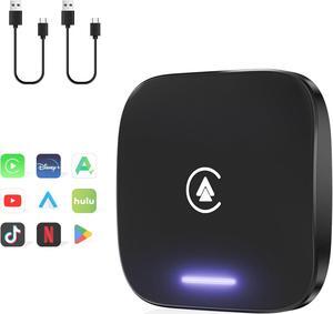 Wireless CarPlay Adapter, Magic CarPlay Box Support Google Play/Tiktok/NetfIix/YouTube, Upgrade CarPlay/Android Auto with SIM&TF Card for OEM Wired CarPlay Cars