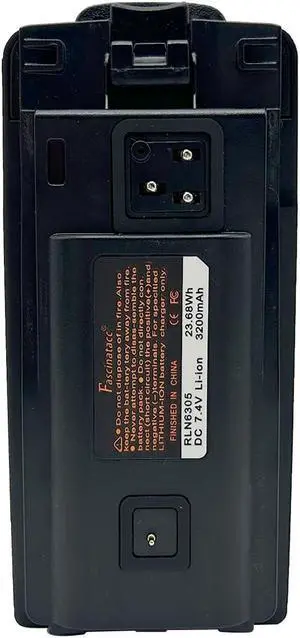 Fascinatacc RLN6305 RLN6308 RLN6351 3200mAh Li-ion Battery for RDU4100 RDM2070D CP110 RDU2020 RDU2080D RDU4160D RDV2020 RDV2080 RDV2080D RDV5100 A10 Two Way Radio with Belt Clip