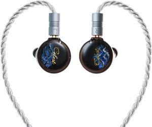 HiFiGo Kinera Celest Pandamon 2.0 10mm Square Planar Driver in-Ear Monitor, 2.0 SPD IEMs in-Ear Earphone with All-New Looks (Blue 3.5mm)