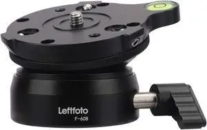 Tripod Leveling Base Half Ball Quick Tilted up and Down 15 Degrees in Any Direction for Canon Nikon and Other DSLR Cameras Tripods Monopods with Offset Bubble Level