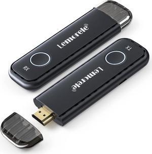 Lemorele Wireless HDMI Transmitter and Receiver, HDMI Wireless Extender Support 2.4/5GHz for Streaming Video/Audio from Laptop, PC to Projector, Monitor(Plug and Play)