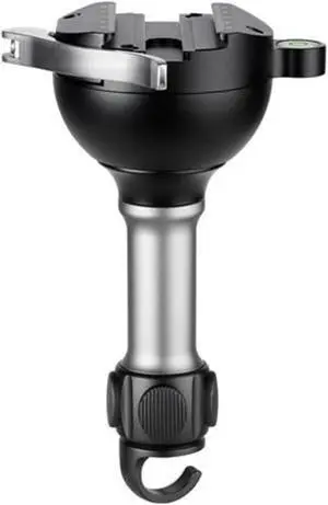 Leofoto YB-75LC Leveling Base with Handle, Lever Release, Long Handle with Hook, for 75mm Systematic Tripod, Arca Compatible (YB-75LC)