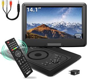 MAGOFLY 16.5" Portable DVD Player with 14.1 inch Large Screen, Upgraded RF Remote Control, Personal DVD Player for Kids Travel DVD Player Portable with HDMI in, 5h Battery, Support CD/DVD/SD Card/USB