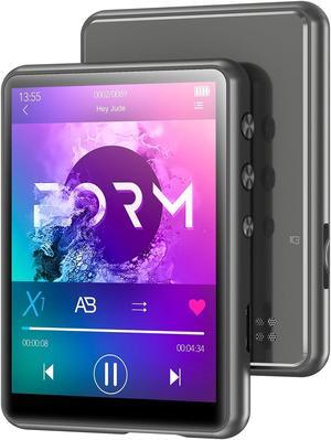 64GB MP3 Player with Bluetooth 5.3 - MECHEN Portable Lossless Sound Music Player with HD Speaker,2.4" Touch Screen Voice Recorder,FM Radio,E-Book,Support 128GB TF Card