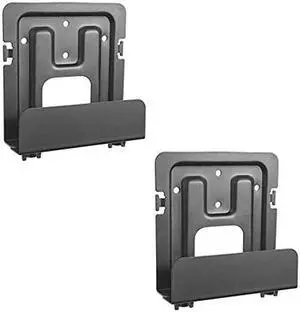 Mount Plus MP-06-02 2 Pack Cable Box Mount and Modem Mount for Wide Range of Media Players, Cable Boxes, Modems, DVD Players, Game Console Such As PS3, PS4, Xbox One S (2 Pack Wide)