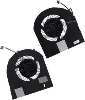 Deal4GO CPU Cooling Fan MG75090V1-C170-S9A w/GPU Graphics Fan MG75090V1-C160-S9A Replacement for Dell Precision 7530 7540 M7530 M7540 P74F