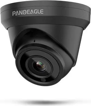 PANOEAGLE 4K 8MP PoE IP Camera Outdoor,4K PoE Turret Camera with Human Vehicle Detection, 2.8mm Lens, 98ft EXIR2.0 Night Vision, WDR, IP67 Waterproof, Plug & Play Compatible for Blue Iris, Black