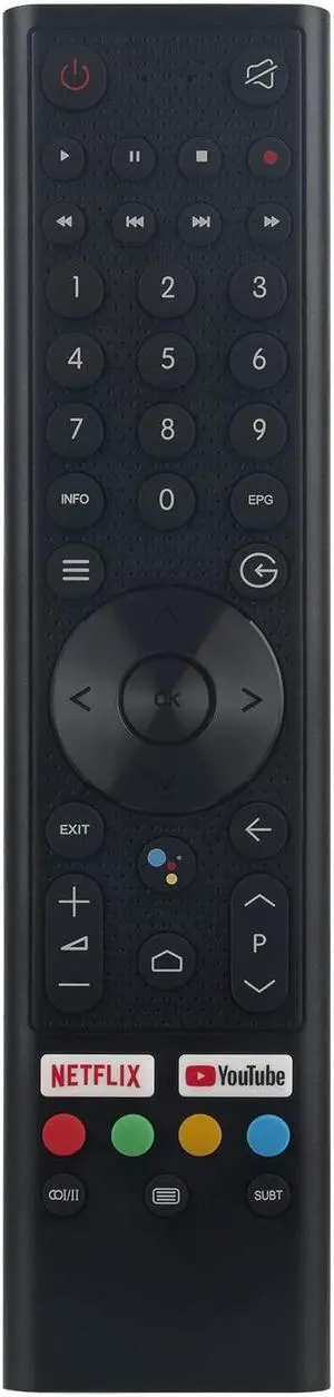 PERFASCIN Replace Voice Remote Control Fit for CAIXUN EC65E1UA EC75E1UA EC43S1A EC50S1A EC55S1A EC75E1A 4K UHD Android TV