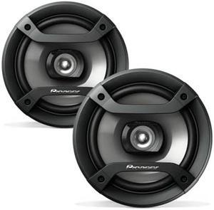 Pioneer TS-F1634R 2-Way Coaxial Car Audio Speakers Full Range 6.5" Round Speakers 200W Max Enhanced Bass Response Easy Installation Black Car Speakers