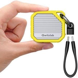 Qwiizlab M.2 2230 SSD NVMe Enclosure, 10Gbps USB 3.2 Gen 2 Type-C, Supports up to 2TB, ONLY Fits M Key & Size 22x30mm, PCIe Gen4, Rugged Aluminum Case (Lemon Fizz)